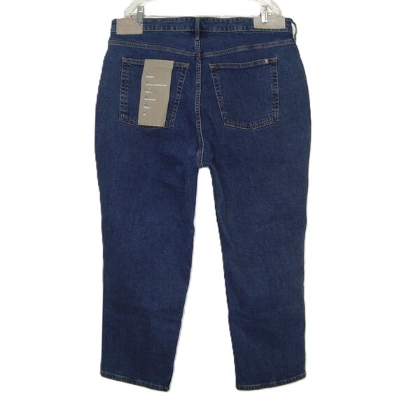 NEW Everlane The Curvy 90s Cheeky Crop Blue Denim Jean Organic Cotton Size 18/20 - Picture 4 of 13